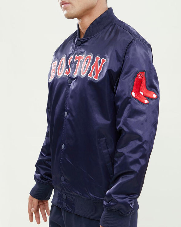 Pro Standard Boston Red Sox Wordmark Satin Jacket
