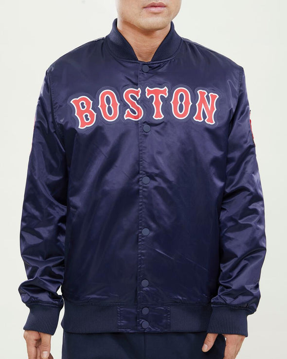 Pro Standard Boston Red Sox Wordmark Satin Jacket
