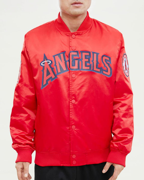 Pro Standard Los Angeles Angels of Anaheim Wordmark Satin Jacket