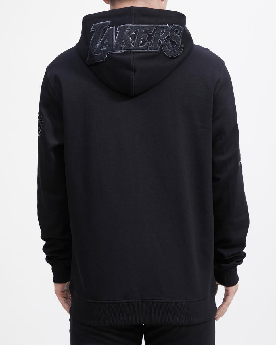 Pro Standard Los Angeles Lakers Triple Black Zipper Hoody