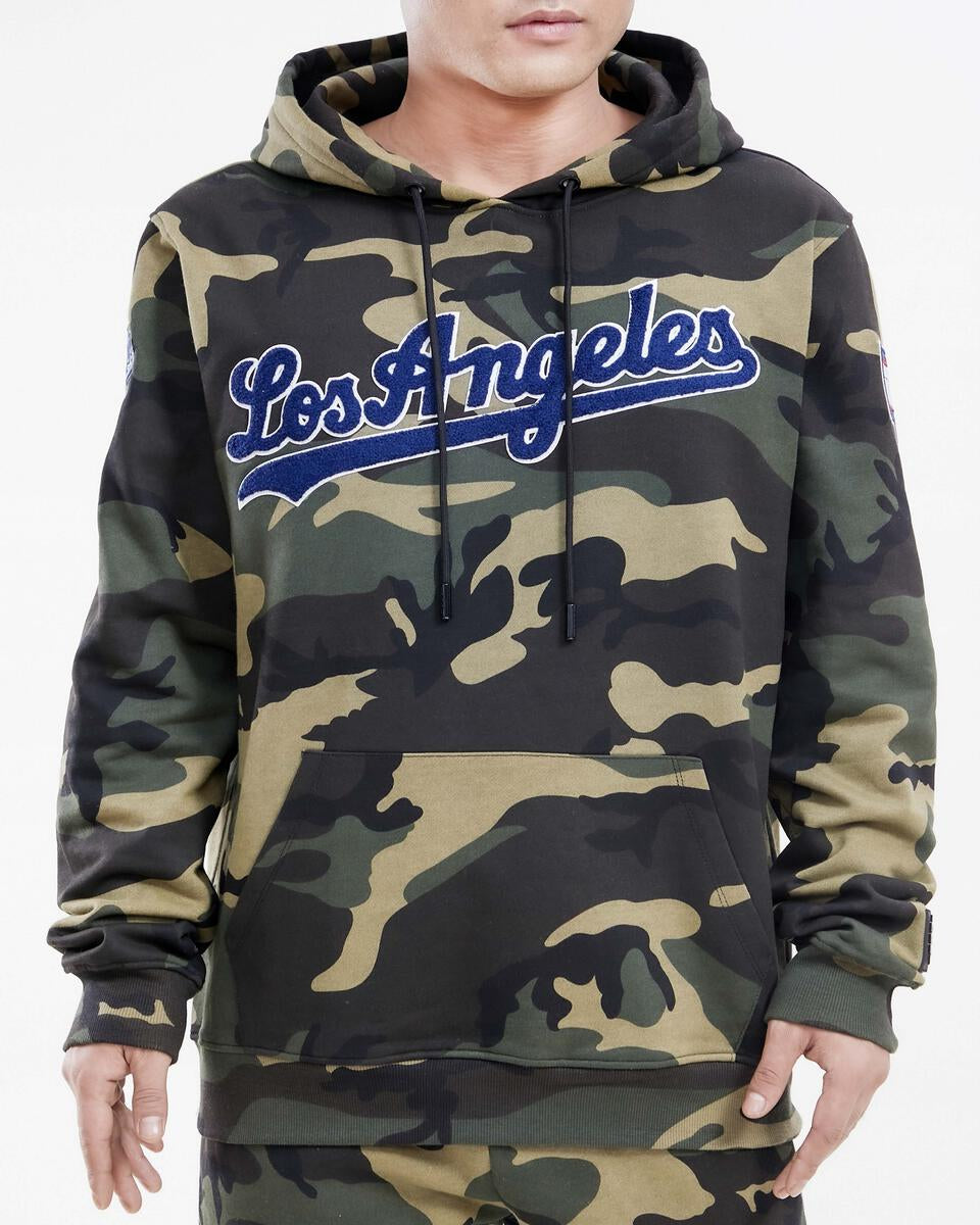 Pro Standard Los Angeles Dodgers Logo Pro Team Camo Hoody