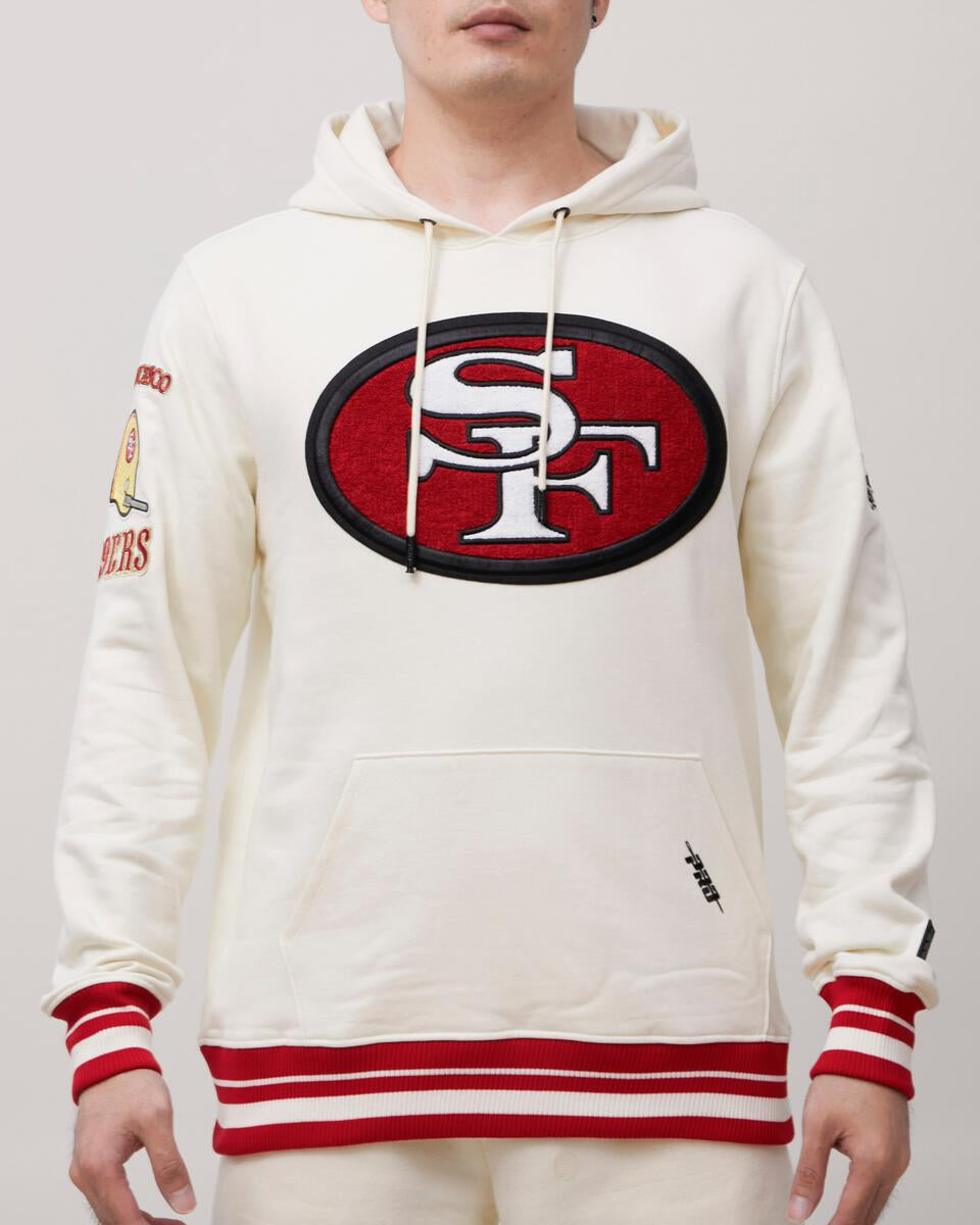 Pro Standard San Francisco 49ers Retro Classic Off White Pullover Hoody 2XL