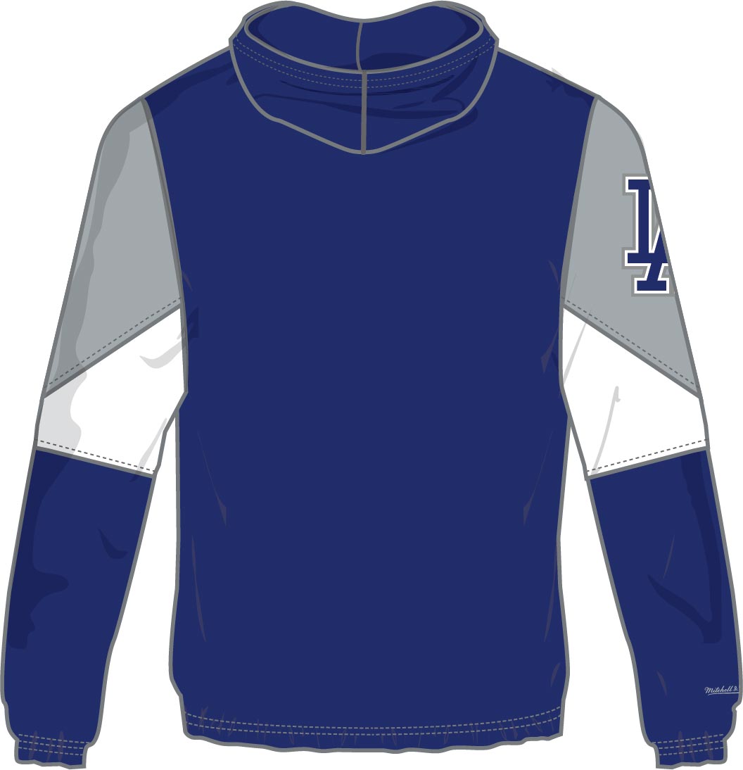 Los Angeles Dodgers MLB Throw It Back Full Zip Windbreaker Hood