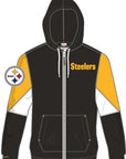 Pittsburgh Steelers NFL Throw It Back Full Zip Windbreaker Hood