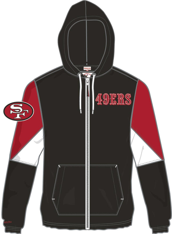San Francisco 49ers NFL Throw It Back Full Zip Windbreaker Hood