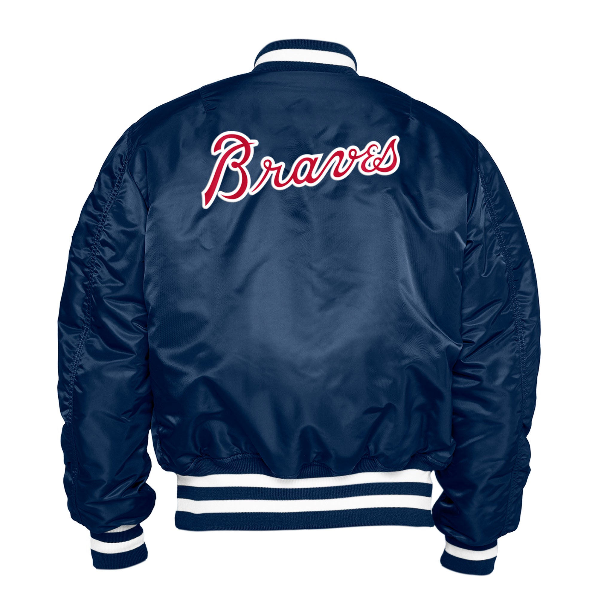 New Era X Alpha Industries Atlanta Braves Bomber Jacket