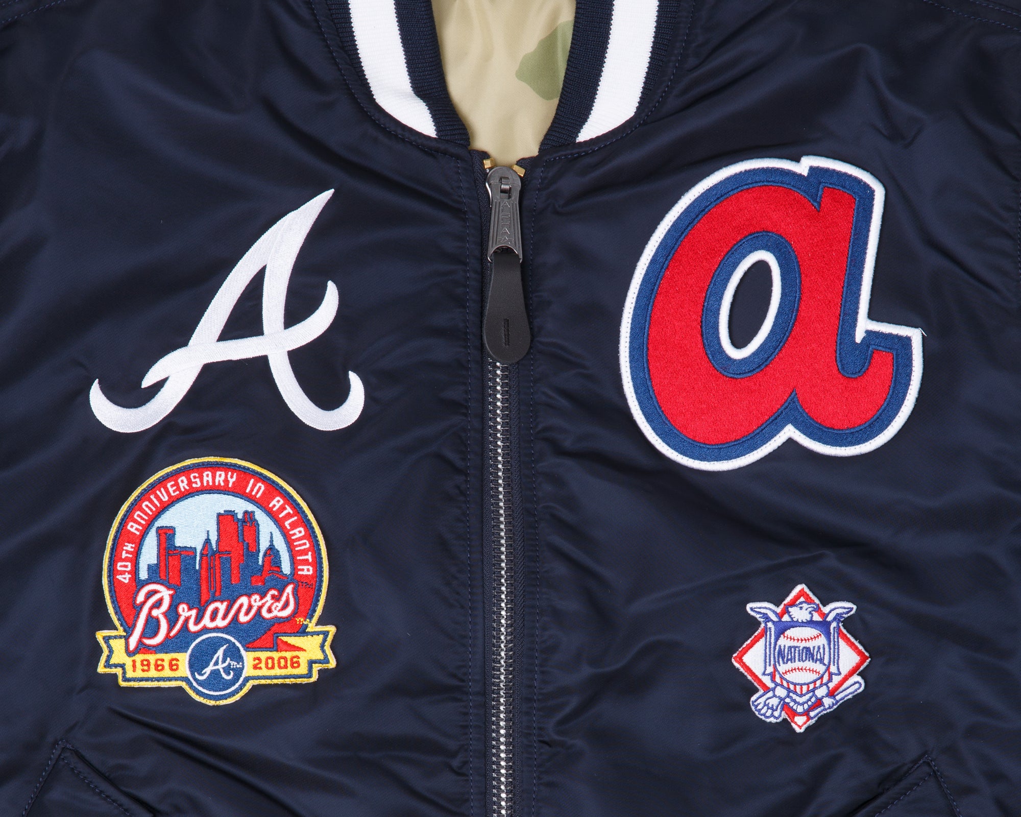 New Era X Alpha Industries Atlanta Braves Bomber Jacket