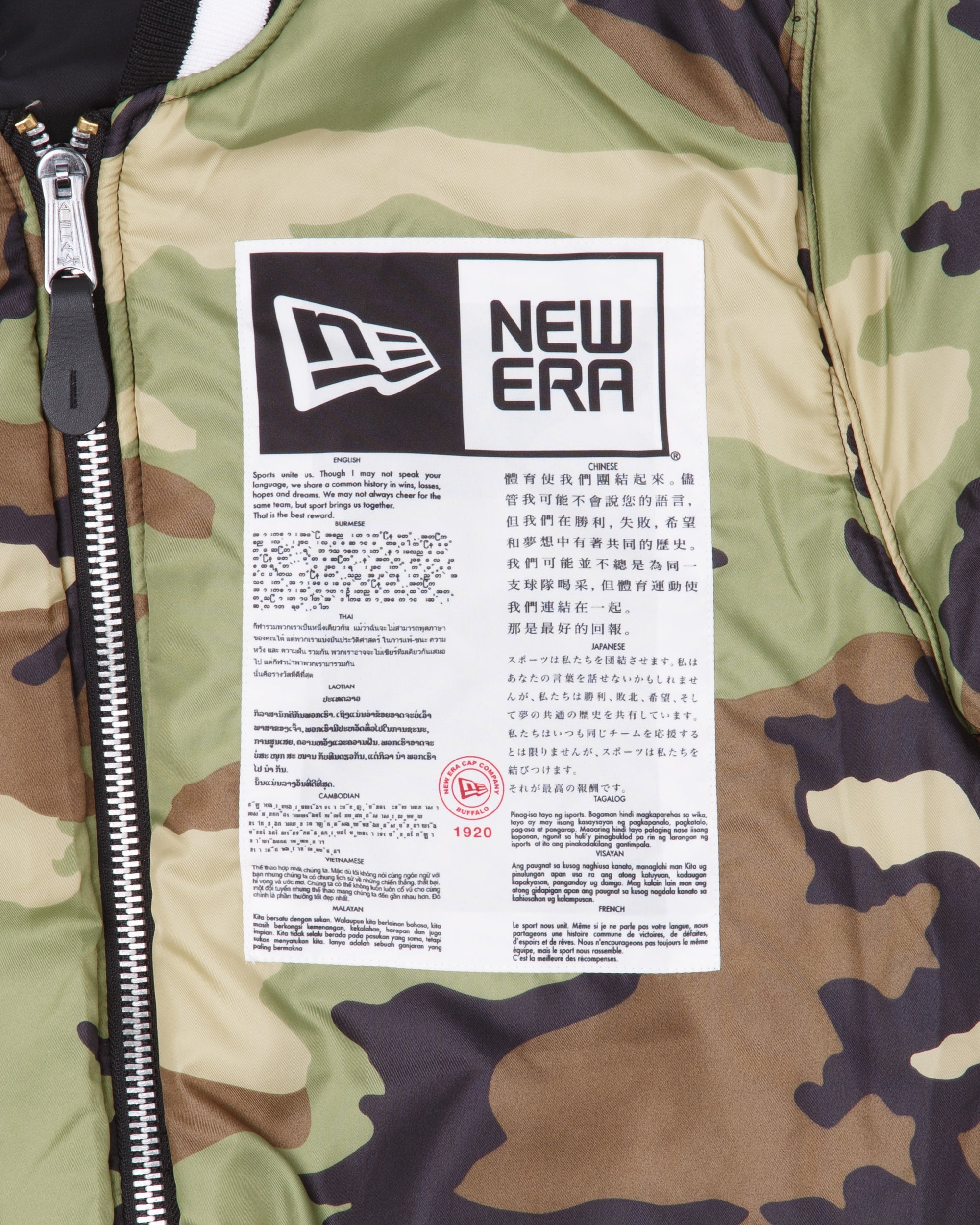 New Era X Alpha Industries Atlanta Braves Bomber Jacket