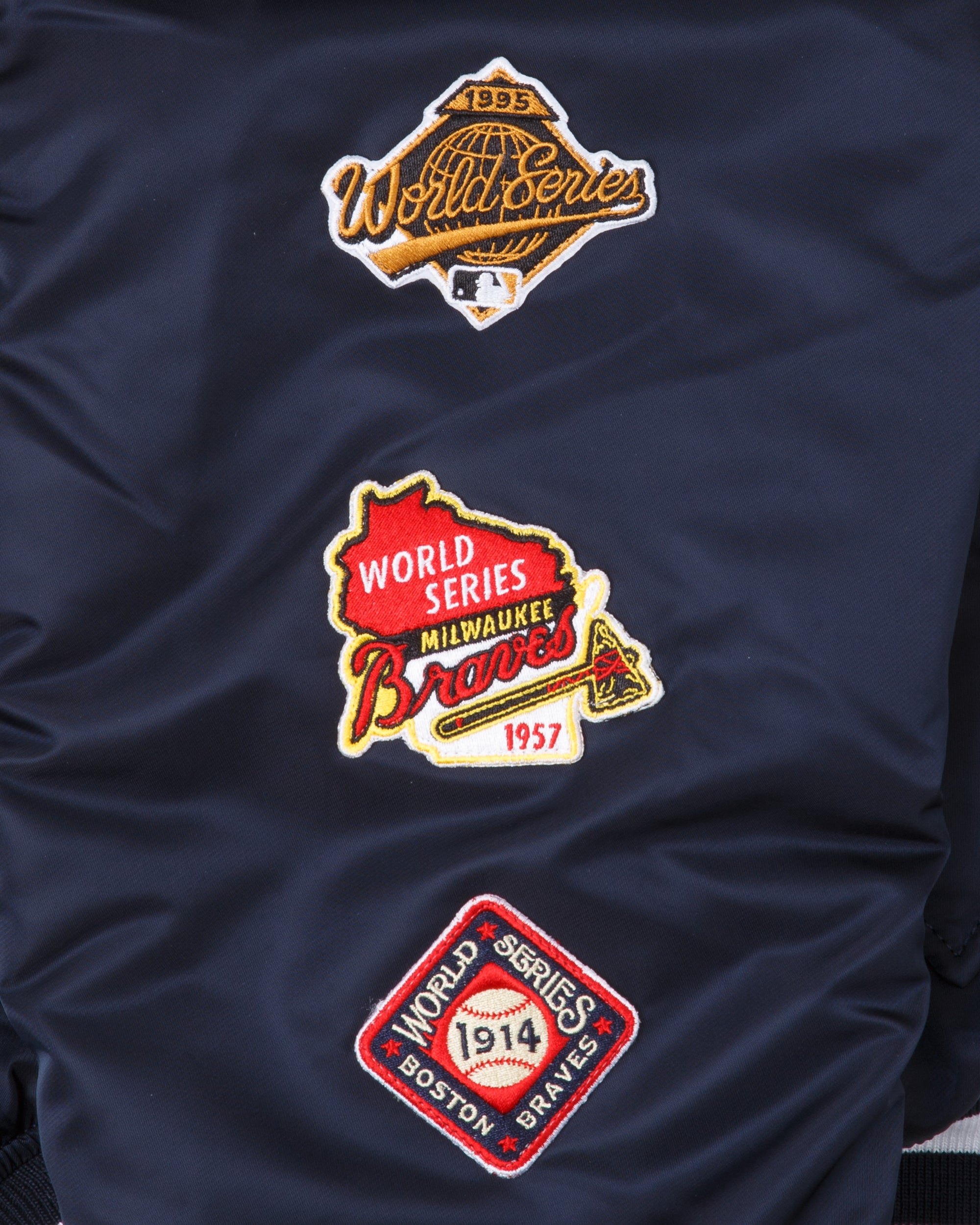 New Era X Alpha Industries Atlanta Braves Bomber Jacket
