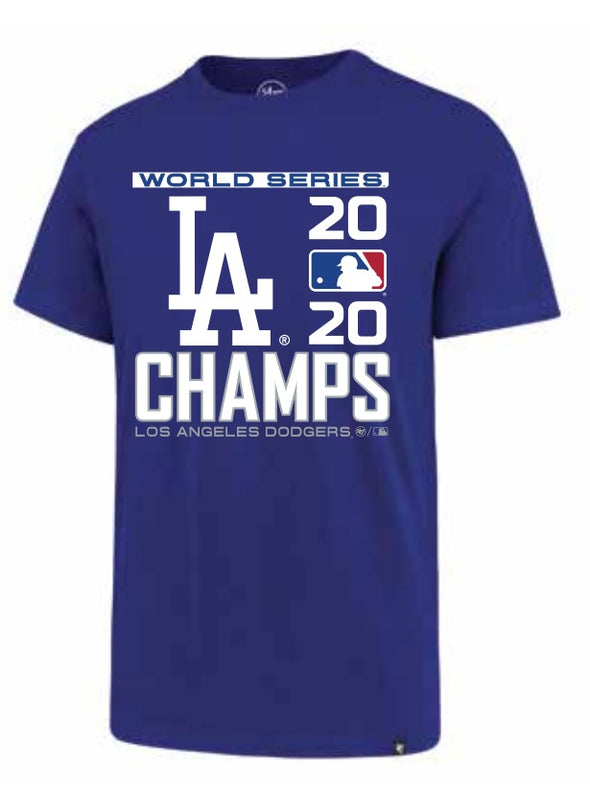 '47 BRAND LOS ANGELES DODGERS WORLD SERIES CHAMPIONS 2020 SUPER RIVAL TEE