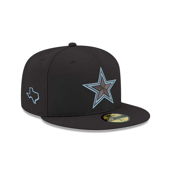 Dallas Cowboys State Outline SP Black 59Fifty Fitted
