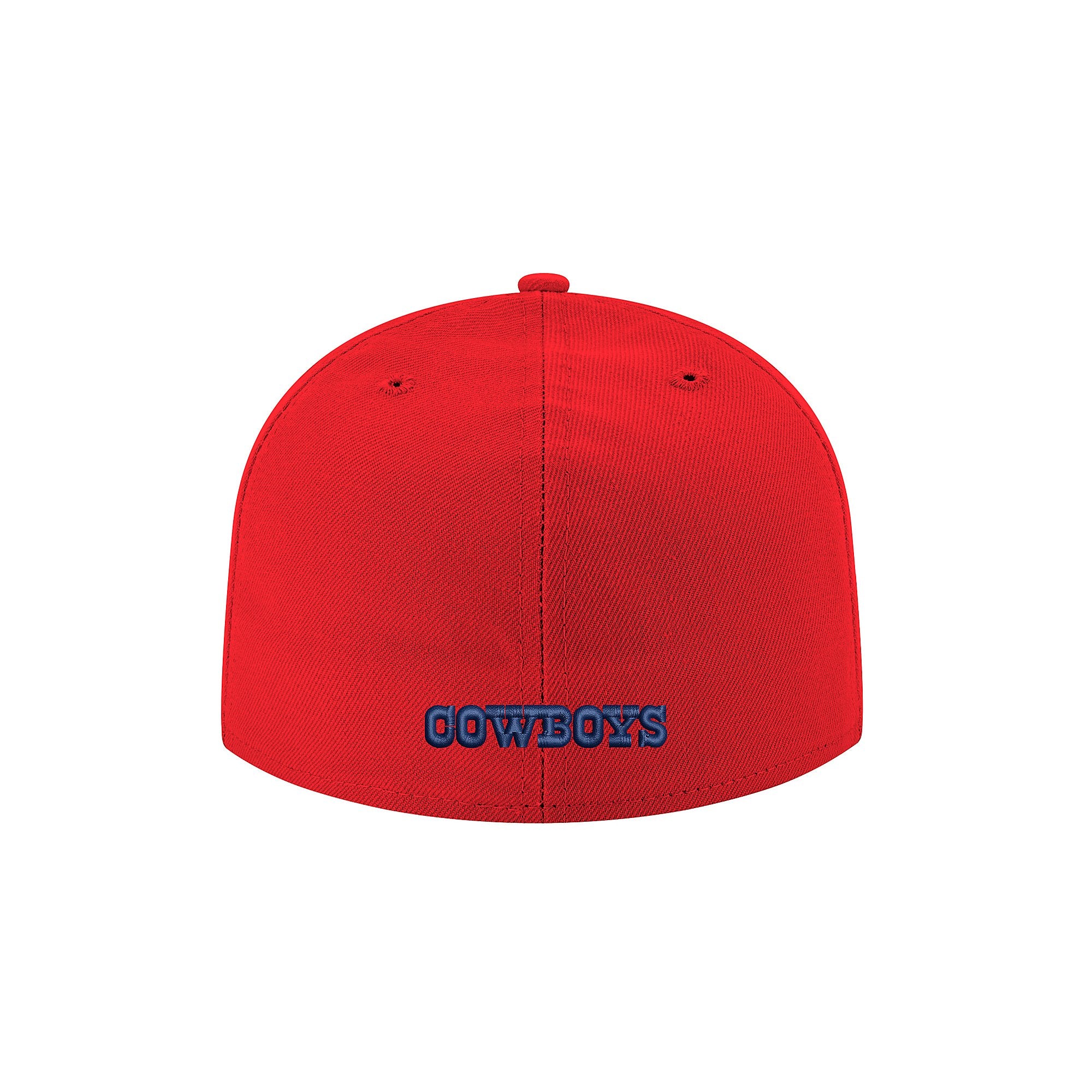 Dallas Cowboys Scarlet Red Navy Star Outline 59Fifty Fitted