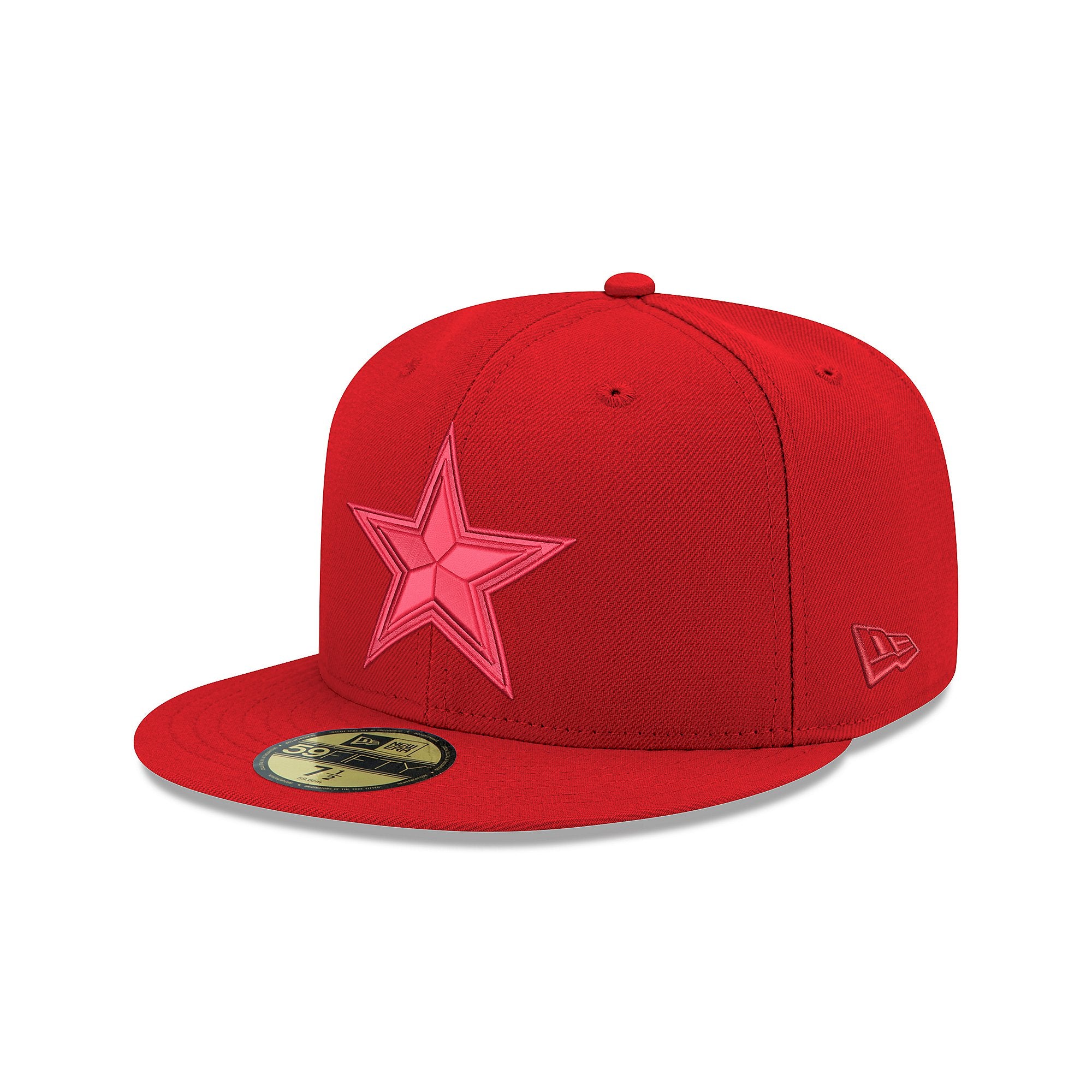 Dallas Cowboys Scarlet Red Tonal 59FIFTY Fitted 7 5/8