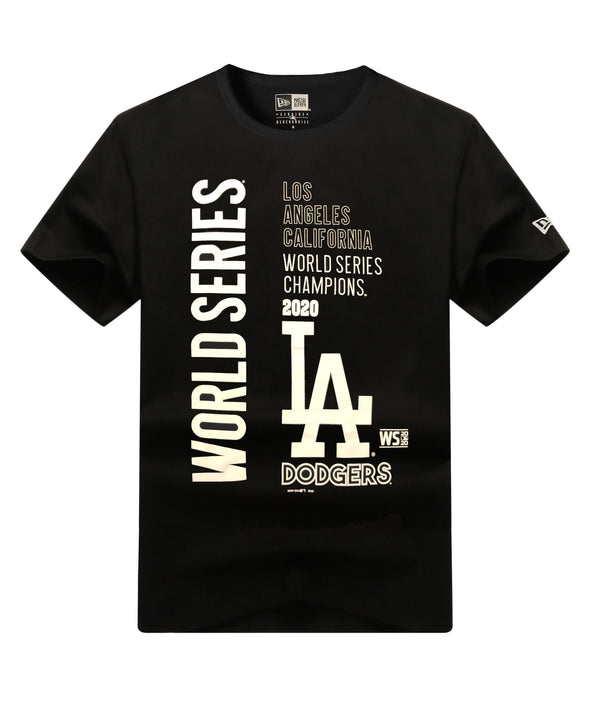 New Era Los Angeles Dodgers World Series Champions Black Tee