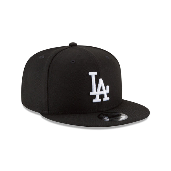 Los Angeles Dodgers Black on White 9Fifty Snapback