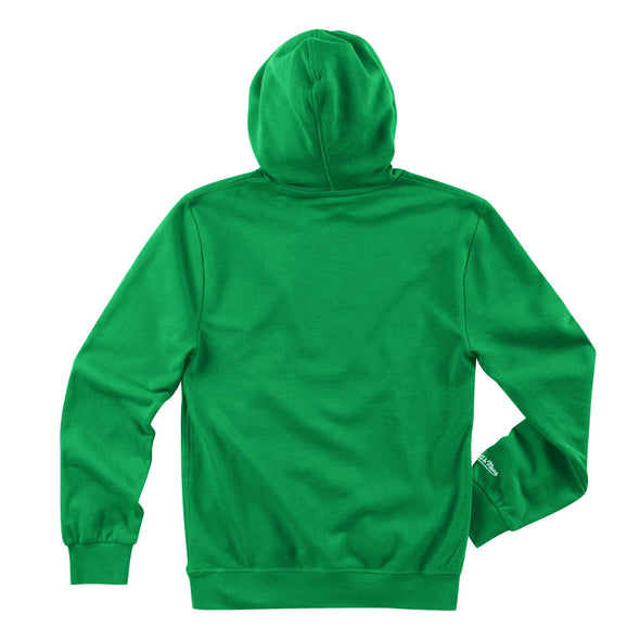 MITCHELL & NESS BRANDED KELLY GREEN SCRIPT HOODIE