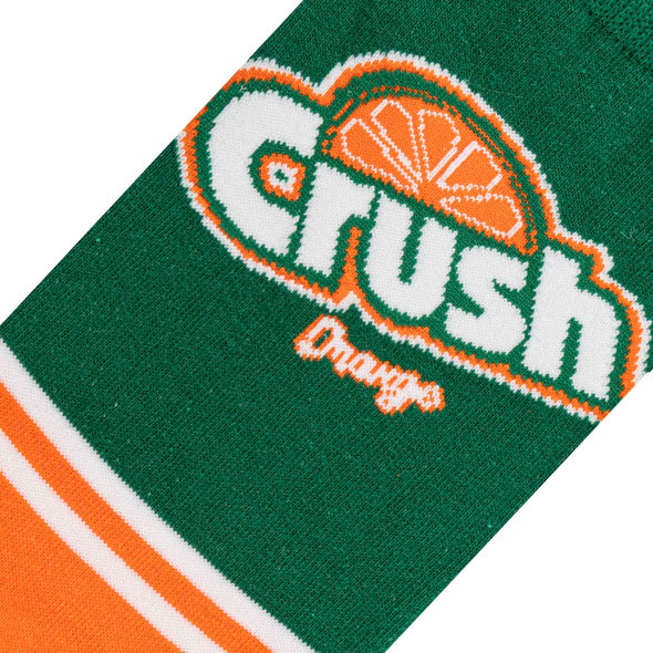 OddSox Crush Orange Half Stripe Socks