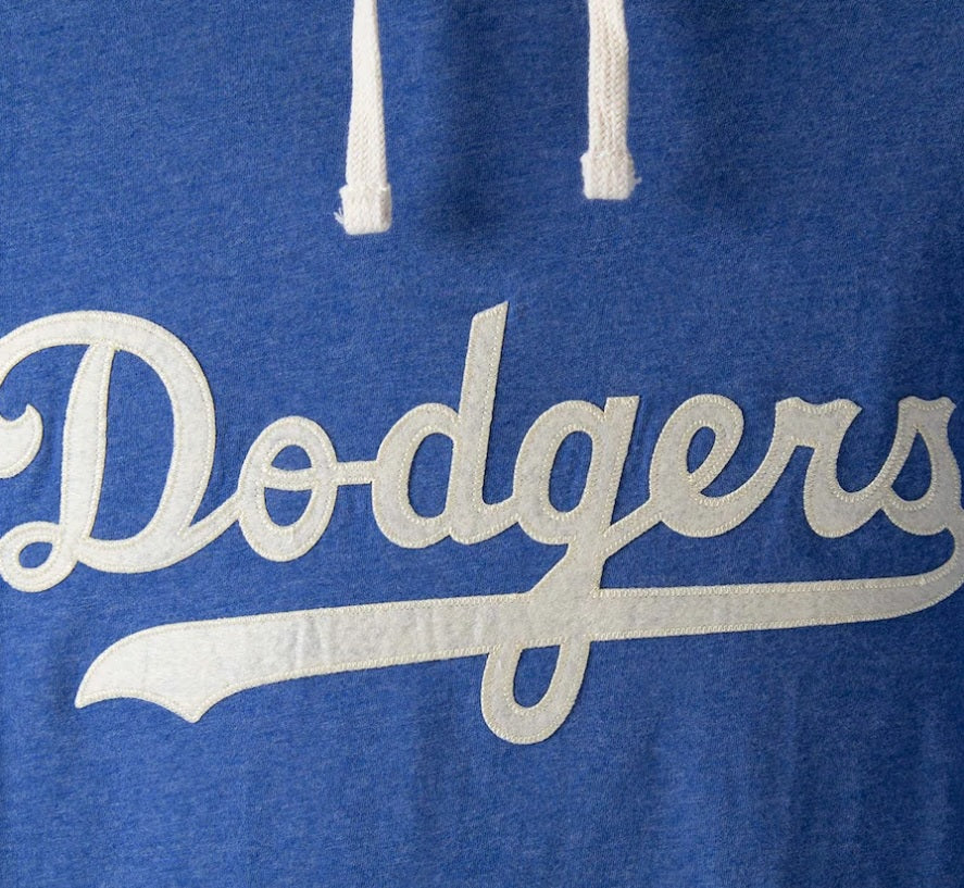 Mitchell &amp; Ness Los Angeles Dodgers Heathered Royal Lightweight Pullover Hoodie