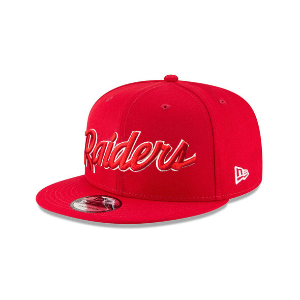 Las Vegas Raiders Red White Script NFL 9Fifty Snapback