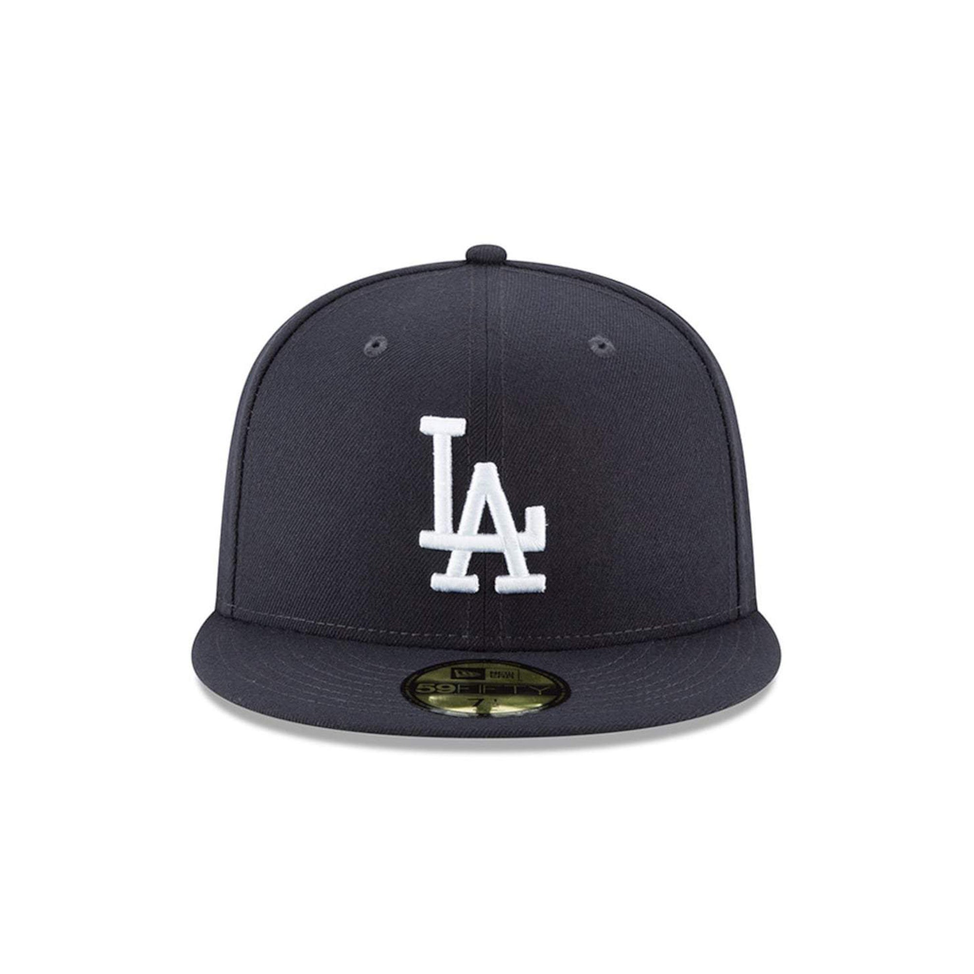 Los Angeles Dodgers MLB Navy on White 59Fifty Fitted Hat