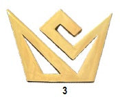 CrownMinded Crown Cut Cap Pin