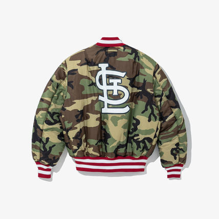 New Era X Alpha Industries St. Louis Cardinals Bomber Jacket