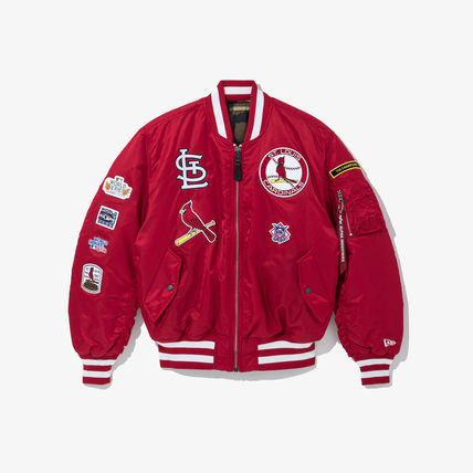 New Era X Alpha Industries St. Louis Cardinals Bomber Jacket