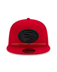 San Francisco 49ers Scarlet Red on Black 59Fifty Fitted