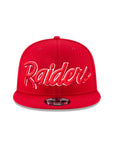 Las Vegas Raiders Red White Script NFL 9Fifty Snapback