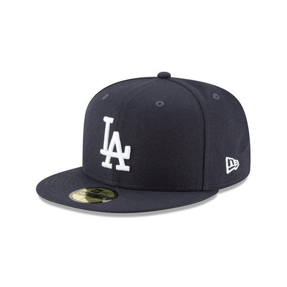 Los Angeles Dodgers MLB Navy on White 59Fifty Fitted Hat