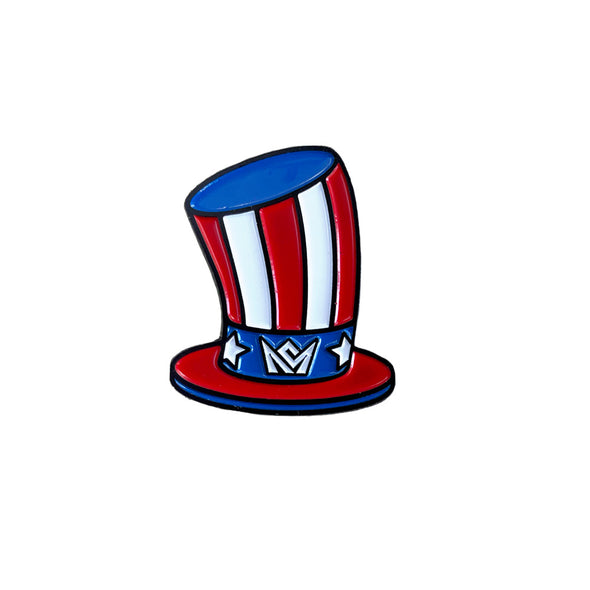 CrownMinded Patriotic All American Uncle Sam Hat Cap Pin