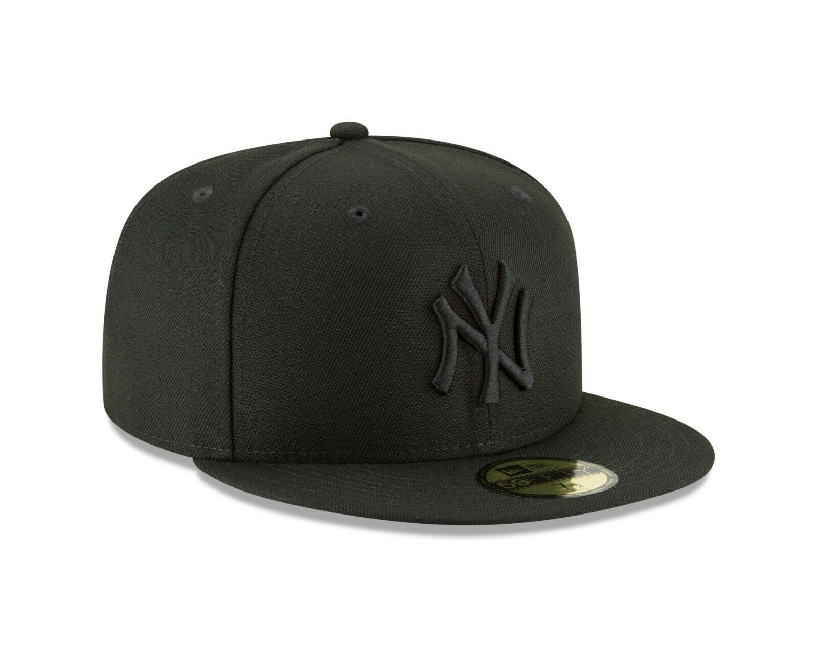 New York Yankees MLB Basic Black on Black 59Fifty Fitted Hat