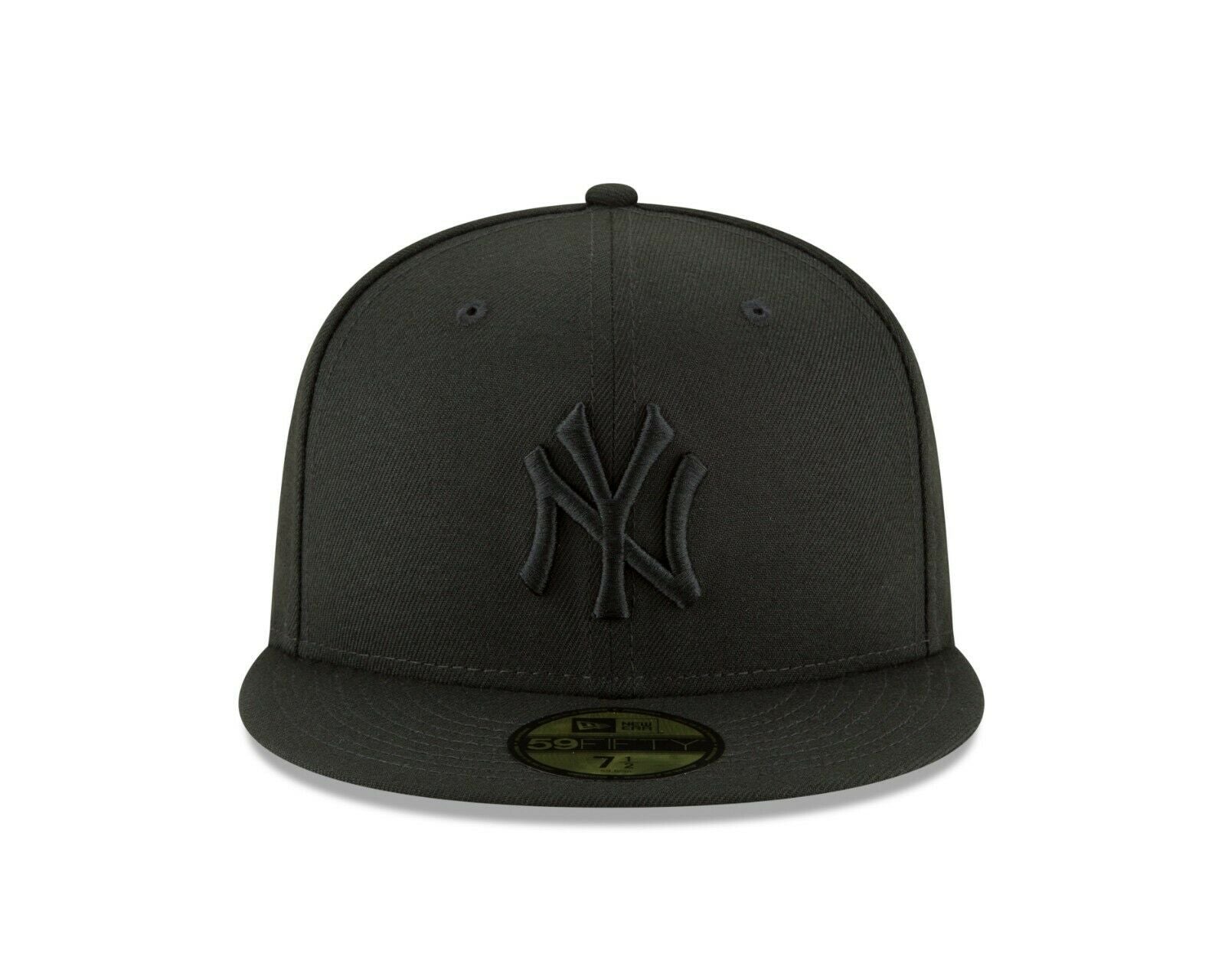 New York Yankees MLB Basic Black on Black 59Fifty Fitted Hat