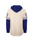 Brooklyn Dodgers Cooperstown Cream Trifecta '47 Brand Shortstop Pullover Hood