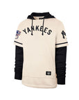 New York Yankees Cooperstown Cream Trifecta '47 Brand Shortstop Pullover Hood