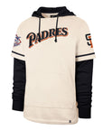 San Diego Padres Trifecta '47 Brand Shortstop Cream Pullover Hood