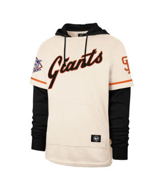 San Francisco Giants Cooperstown Cream Trifecta '47 Brand Shortstop Pullover Hood