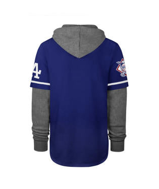 Los Angeles Dodgers Royal Trifecta '47 Brand Shortstop Pullover Hood