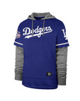 Los Angeles Dodgers Royal Trifecta '47 Brand Shortstop Pullover Hood