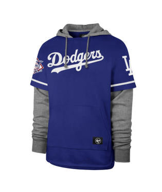 Los Angeles Dodgers Royal Trifecta '47 Brand Shortstop Pullover Hood