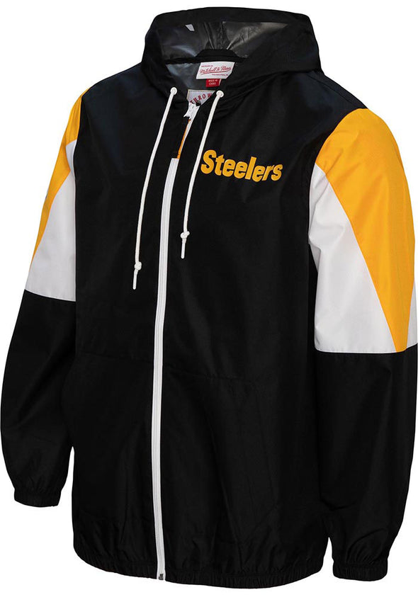 Pittsburgh Steelers NFL Throw It Back Full Zip Windbreaker Hood