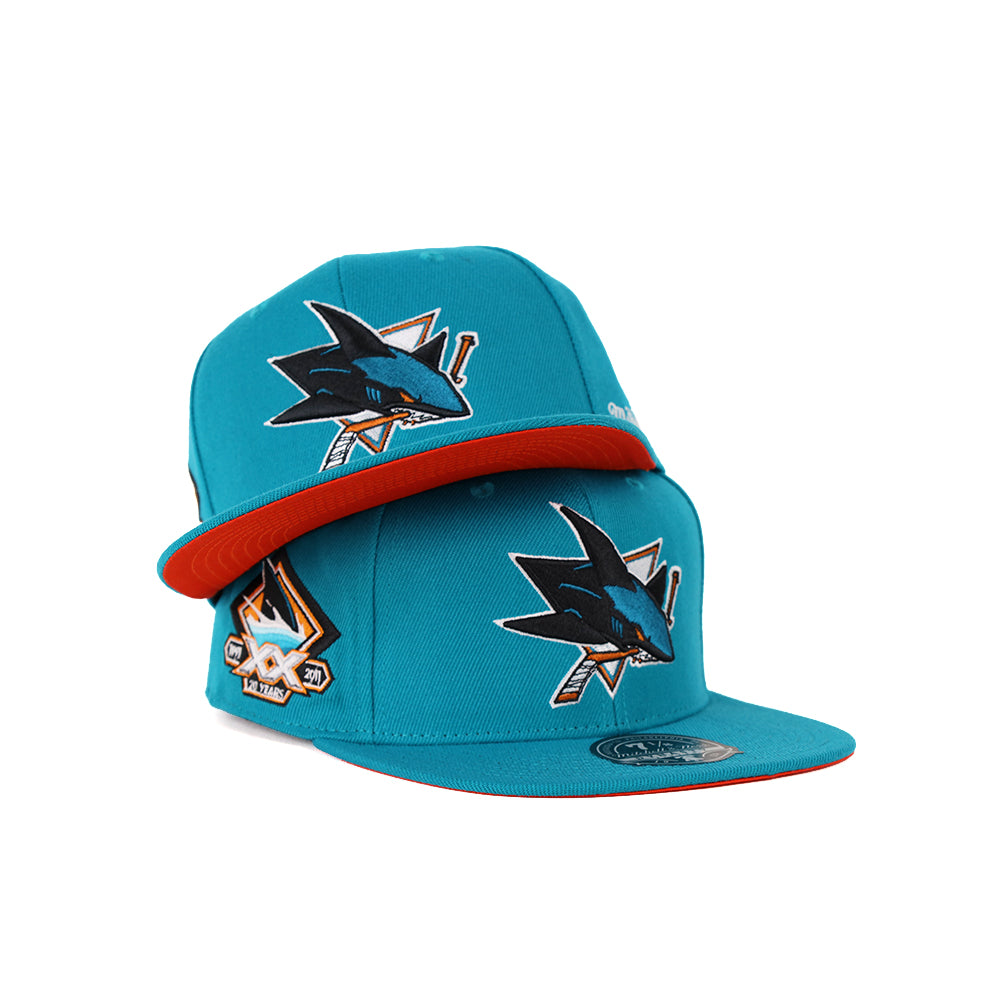 Vintage Fitted San Jose Sharks - Shop Mitchell & Ness Fitted Hats