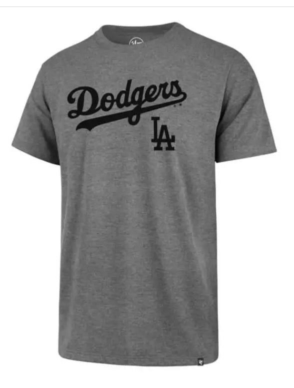 47 Brand Los Angeles Dodgers Slate Grey Pregame Super Rival Tee L