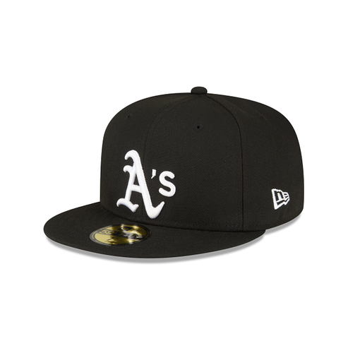Oakland Athletics Black White 1989 World Series Side Patch 59Fifty Fitted