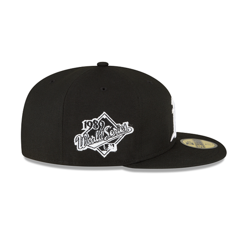 Oakland Athletics Black White 1989 WS Side Patch 59Fifty Fitted