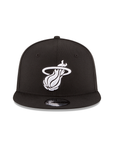 Miami Heat Black on White NBA 9Fifty Snapback