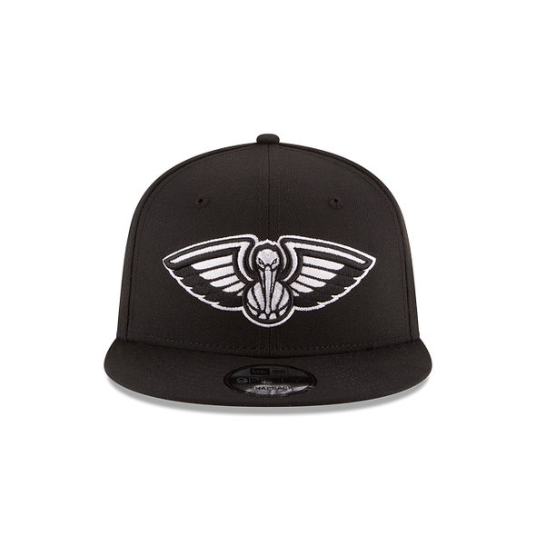 New Orleans Pelicans Black on White NBA 9Fifty Snapback