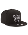 Sacramento Kings Black on White NBA 9Fifty Snapback