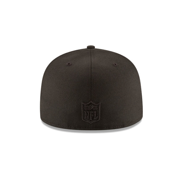 New Era Las Vegas Raiders Black on Black 59Fifty Fitted Hat