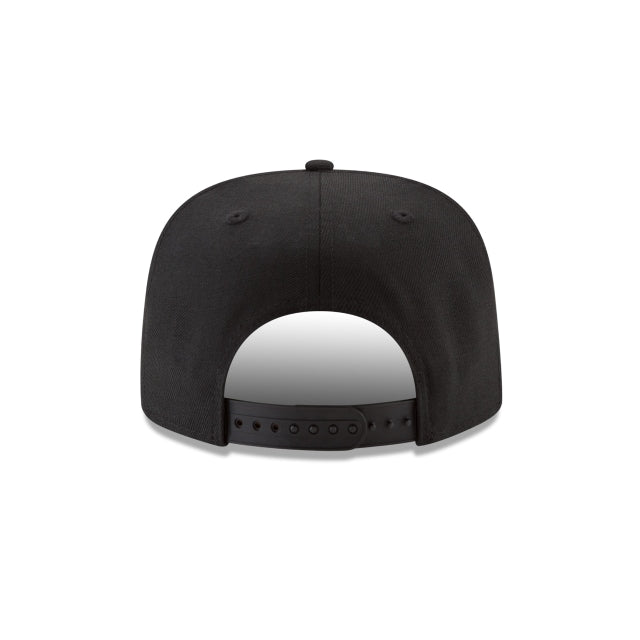 San Diego Padres New Era Black On Black 9Fifty Snapback Hat